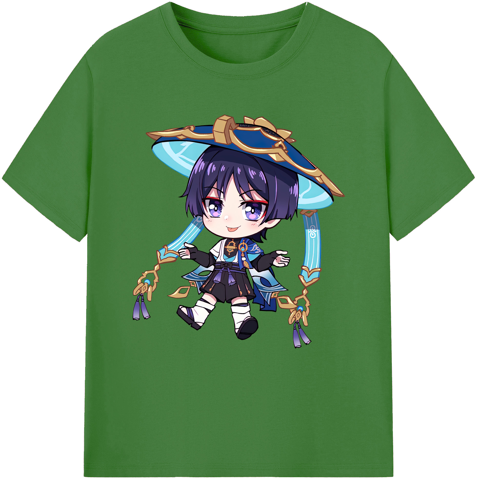 げんし神 さんペい genshin Sanpei レディースカジュアルプリントTシャツ（綿100％）